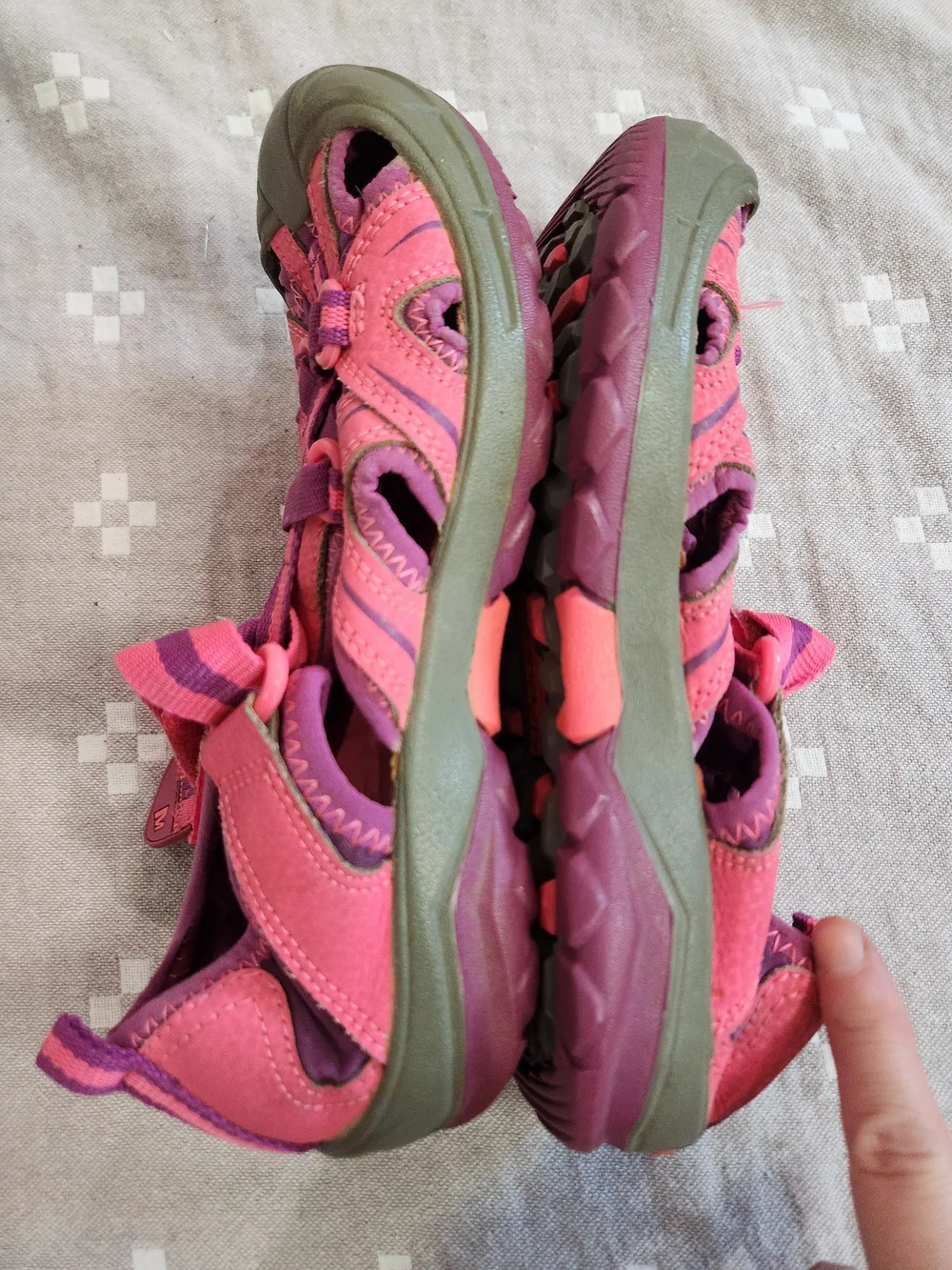 MERRELL Little Girls Pink Hydro Sport Sandals Size 1